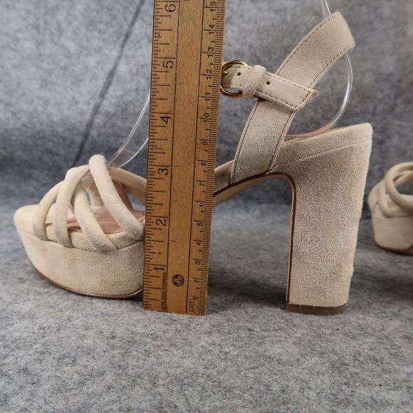 Cole Haan Shoes Womens 5.5 Sandal Pumps Platform Leather Ankle Strap Open Toe - Picture 7 of 16